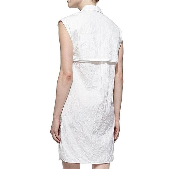 Rag And Bone White Crinkle Fabric Mini Dress SIZE 0 - Picture 10 of 10
